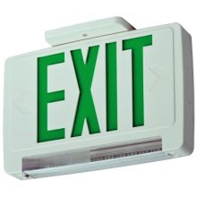 ECBG Green LED Ceiling Mount Integrated Exit Sign / Emergency Light Combo