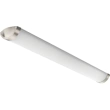 Single Light Integrated LED Flush Mount Linear Ceiling Fixture with Adjustable Color Temperature