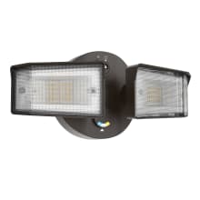 Contractor Select HGX Double Light 7-9/16" Wide Adjustable LED Outdoor Flood Light - Rectangle