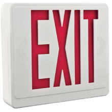 Thermoplastic Single Sided Red LED Exit Sign