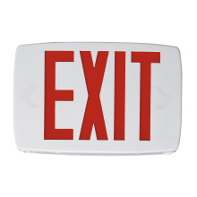 Thermoplastic Single Sided Red LED Exit Sign