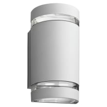 9-1/4" Tall Integrated LED Outdoor Wall Sconce with Clear Polycarbonate Shade