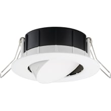 Wafer LED Canless Recessed Fixture 3" Adjustable Recessed Trim- IC Rated