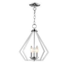 Prism 3 Light 14" Wide Taper Candle Foyer Pendant