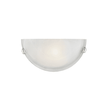 1 Light 100 Watt 16" Wide Wall Sconce with White Alabaster Glass from the Home Basics Collection