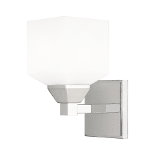 Aragon Single Light 10" Tall Bathroom Sconce