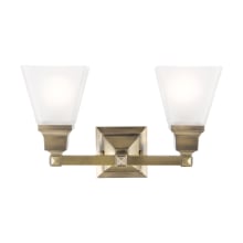 Mission 2 Light Bathroom Vanity Light