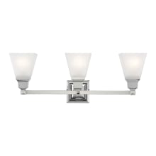 Mission 3 Light Bathroom Vanity Light