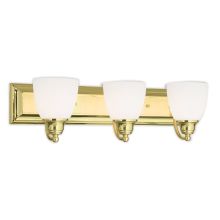 Springfield 3 Light Vanity Light with Hand-Blown Glass Shades