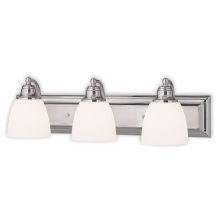 Springfield 3 Light Vanity Light with Hand-Blown Glass Shades