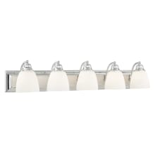 Springfield 5 Light Vanity Light with Hand-Blown Glass Shades