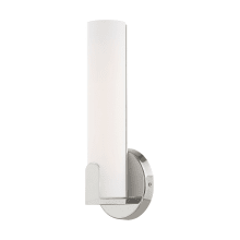 Lund Single Light 12" Tall Integrated LED Bathroom Sconce