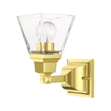 Mission Single Light 10" Tall Bathroom Sconce