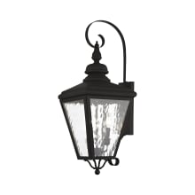 Cambridge 3 Light 29" High Outdoor Wall Sconce