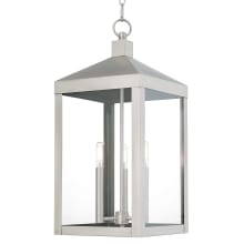Nyack 3 Light 11" Wide Outdoor Taper Candle Pendant
