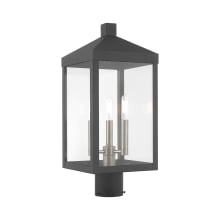 Nyack 3 Light 20" Tall Post Light