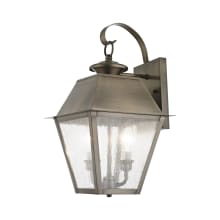 Mansfield 2 Light 17" High Outdoor Wall Sconce