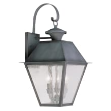 Mansfield 2 Light 22" High Outdoor Wall Sconce
