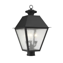 Mansfield 3 Light 20" High Outdoor Post Light