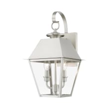 Wentworth 2 Light 17" Tall Commercial Wall Sconce