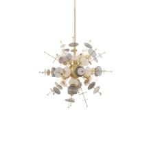 Circulo 6 Light 24" Wide Sputnik Chandelier