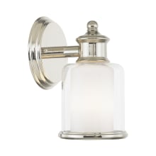 Middlebush Single Light 9" Tall Wall Sconce with Glass Shade