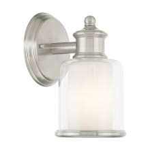 Middlebush Single Light 9" Tall Wall Sconce with Glass Shade