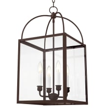 4 Light 240 Watt 12.75" Wide Pendant with Clear Glass from the Milford Collection
