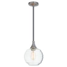 Art Glass 1 Light Mini Pendant with Glass Shade