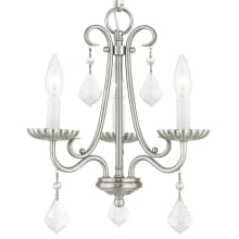 Daphne 3 Light 14" Wide Crystal Foyer Pendant