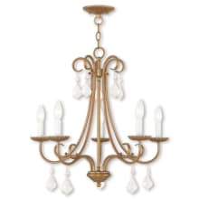 Daphne 5 Light 25" Wide Crystal Candle Style Chandelier