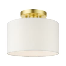 Meridian 10" Wide Semi-Flush Drum Ceiling Fixture