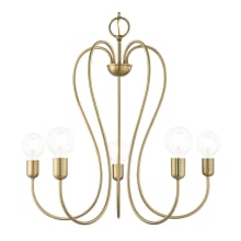 Lucerne 5 Light 24" Wide Abstract Chandelier
