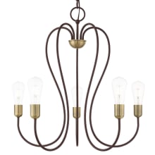 Lucerne 5 Light 24" Wide Abstract Chandelier