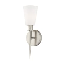 Witten Single Light 13" Tall Wall Sconce with Glass Shade - ADA Compliant
