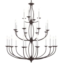 Home Basics 24 Light 42" Wide Taper Candle Chandelier