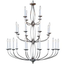 Home Basics 24 Light 42" Wide Taper Candle Chandelier