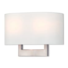 Hayworth 2 Light 9-1/2" Tall Wall Sconce with Fabric Shade - ADA Compliant