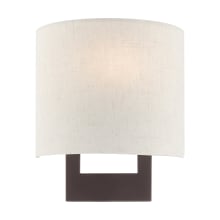 Hayworth 10" Tall Wall Sconce with Oatmeal Shade