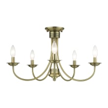 Estate 5 Light 24" Wide Semi-Flush Ceiling Fixture