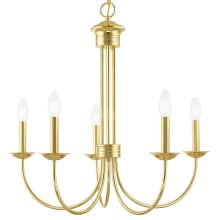 Estate 5 Light 25" Wide Taper Candle Style Chandelier