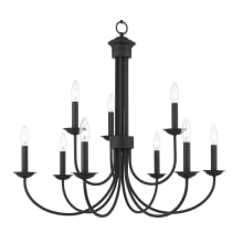 Estate 9 Light 30" Wide Taper Candle Style Chandelier