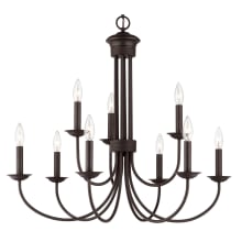 Estate 9 Light 30" Wide Taper Candle Style Chandelier