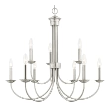 Estate 9 Light 30" Wide Taper Candle Style Chandelier