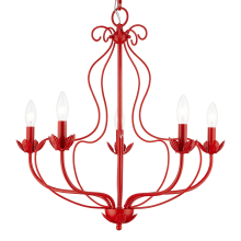 Katarina 5 Light 23" Wide Taper Candle Style Chandelier