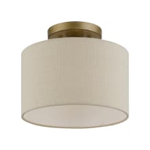 Burnett 10" Wide Flush Mount Drum Ceiling Fixture