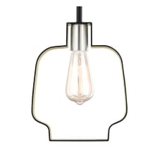 Meadowbrook Single Light 8" Wide Abstract Mini Pendant