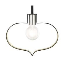 Meadowbrook Single Light 12" Wide Abstract Pendant