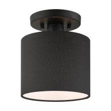 Bainbridge 7" Wide Semi-Flush Drum Ceiling Fixture