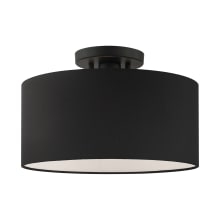 Bainbridge 13" Wide Semi-Flush Drum Ceiling Fixture